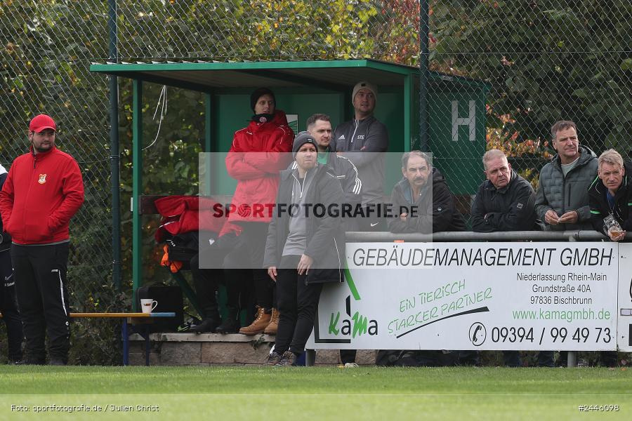 Sportgelände Oberndorf, Bischbrunn, 13.10.2024, sport, action, Fussball, BFV, 14. Spieltag, Kreisklasse Würzburg Gr. 3, FCK, SVB, (SG 1) FC Karsbach, (SG 1) SV Bischbrunn - Bild-ID: 2446098