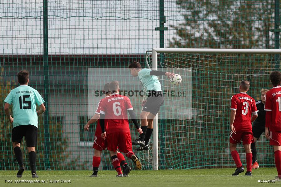 Sportgelände Oberndorf, Bischbrunn, 13.10.2024, sport, action, Fussball, BFV, 14. Spieltag, Kreisklasse Würzburg Gr. 3, FCK, SVB, (SG 1) FC Karsbach, (SG 1) SV Bischbrunn - Bild-ID: 2446108