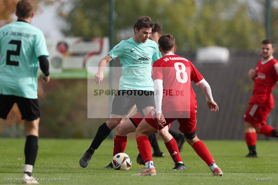 Sportgelände Oberndorf, Bischbrunn, 13.10.2024, sport, action, Fussball, BFV, 14. Spieltag, Kreisklasse Würzburg Gr. 3, FCK, SVB, (SG 1) FC Karsbach, (SG 1) SV Bischbrunn - Bild-ID: 2446115