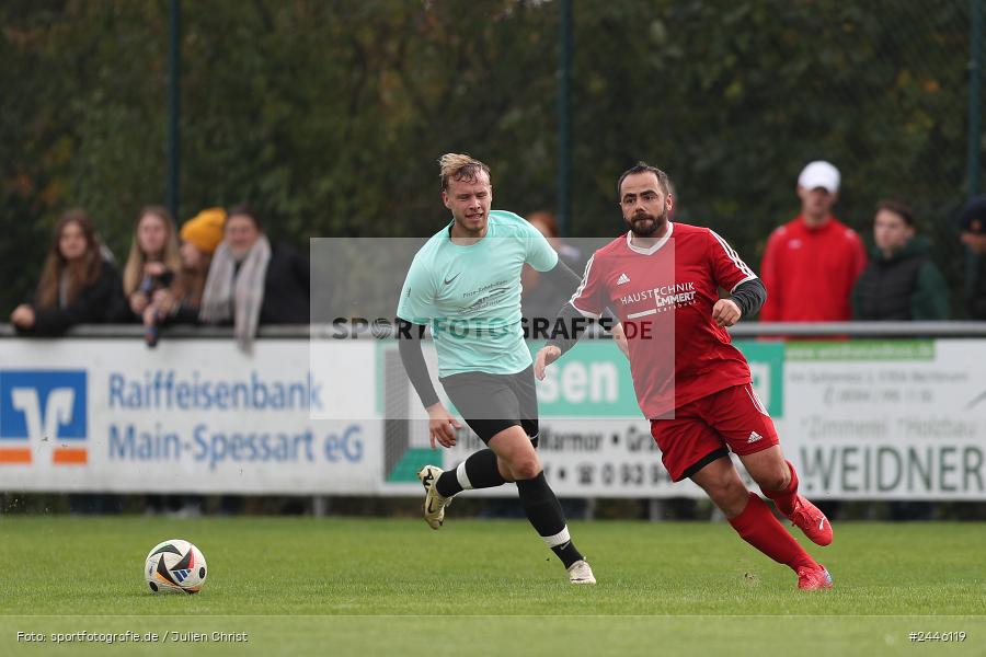 Sportgelände Oberndorf, Bischbrunn, 13.10.2024, sport, action, Fussball, BFV, 14. Spieltag, Kreisklasse Würzburg Gr. 3, FCK, SVB, (SG 1) FC Karsbach, (SG 1) SV Bischbrunn - Bild-ID: 2446119
