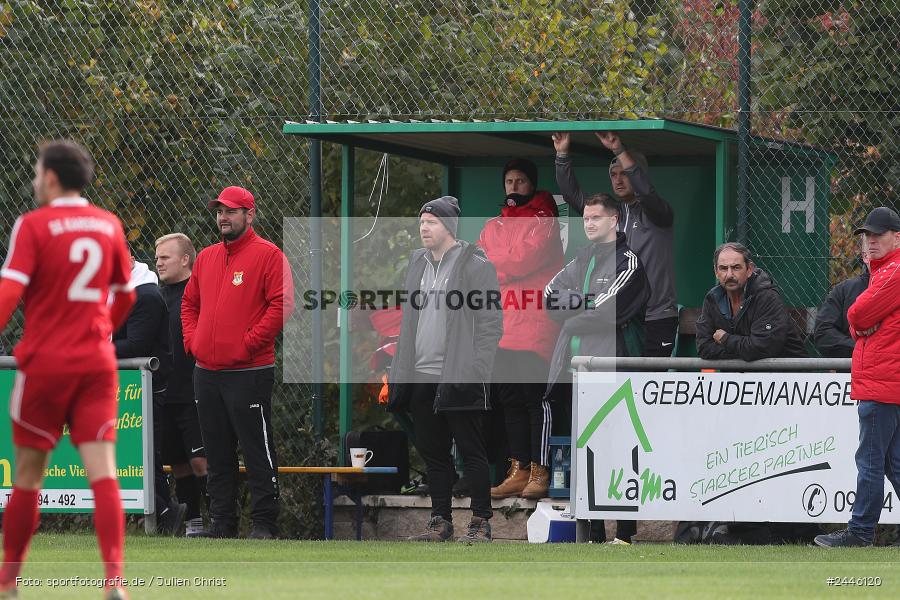 Sportgelände Oberndorf, Bischbrunn, 13.10.2024, sport, action, Fussball, BFV, 14. Spieltag, Kreisklasse Würzburg Gr. 3, FCK, SVB, (SG 1) FC Karsbach, (SG 1) SV Bischbrunn - Bild-ID: 2446120