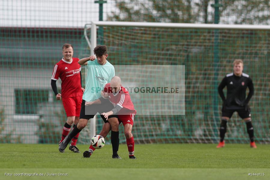 Sportgelände Oberndorf, Bischbrunn, 13.10.2024, sport, action, Fussball, BFV, 14. Spieltag, Kreisklasse Würzburg Gr. 3, FCK, SVB, (SG 1) FC Karsbach, (SG 1) SV Bischbrunn - Bild-ID: 2446123
