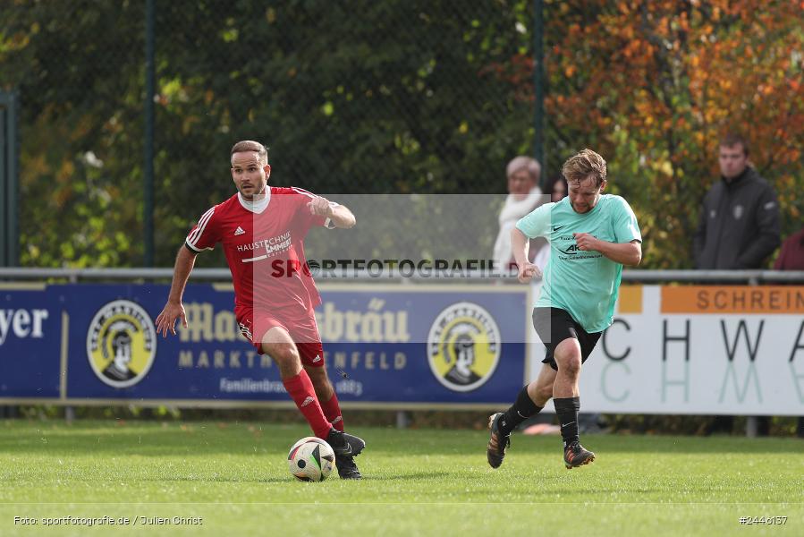 Sportgelände Oberndorf, Bischbrunn, 13.10.2024, sport, action, Fussball, BFV, 14. Spieltag, Kreisklasse Würzburg Gr. 3, FCK, SVB, (SG 1) FC Karsbach, (SG 1) SV Bischbrunn - Bild-ID: 2446137