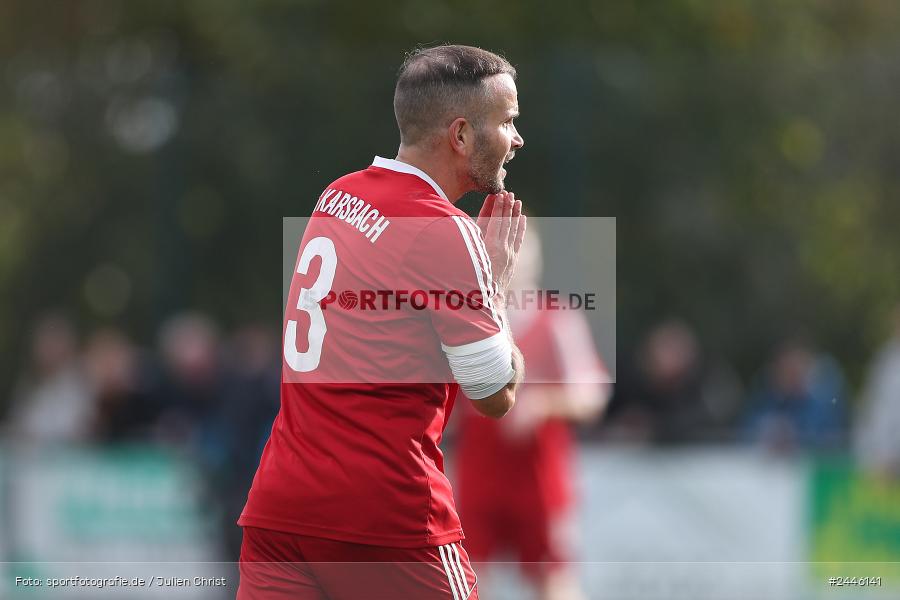 Sportgelände Oberndorf, Bischbrunn, 13.10.2024, sport, action, Fussball, BFV, 14. Spieltag, Kreisklasse Würzburg Gr. 3, FCK, SVB, (SG 1) FC Karsbach, (SG 1) SV Bischbrunn - Bild-ID: 2446141