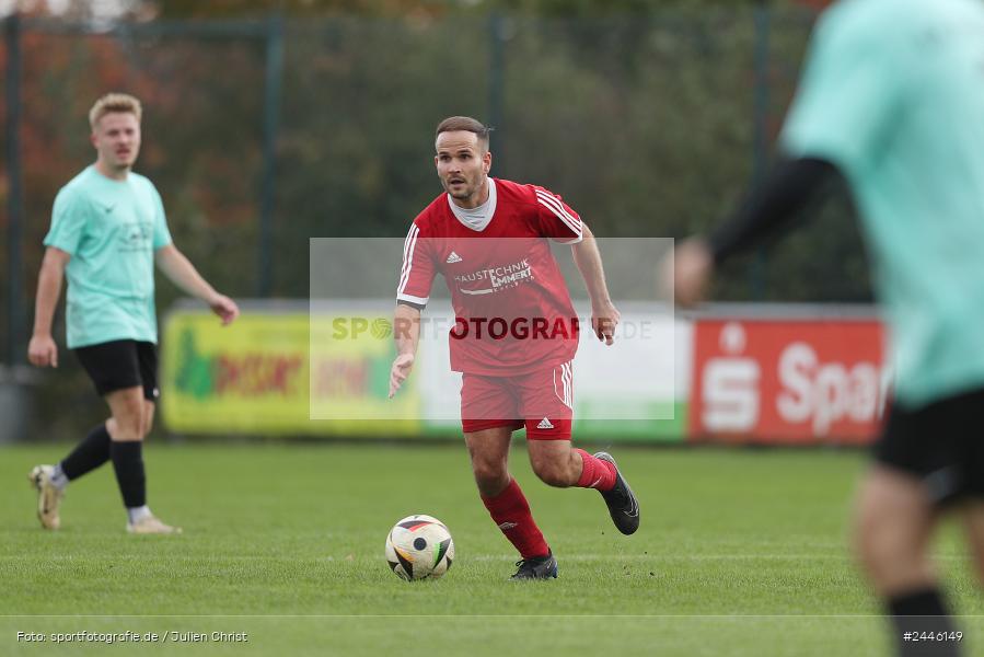 Sportgelände Oberndorf, Bischbrunn, 13.10.2024, sport, action, Fussball, BFV, 14. Spieltag, Kreisklasse Würzburg Gr. 3, FCK, SVB, (SG 1) FC Karsbach, (SG 1) SV Bischbrunn - Bild-ID: 2446149
