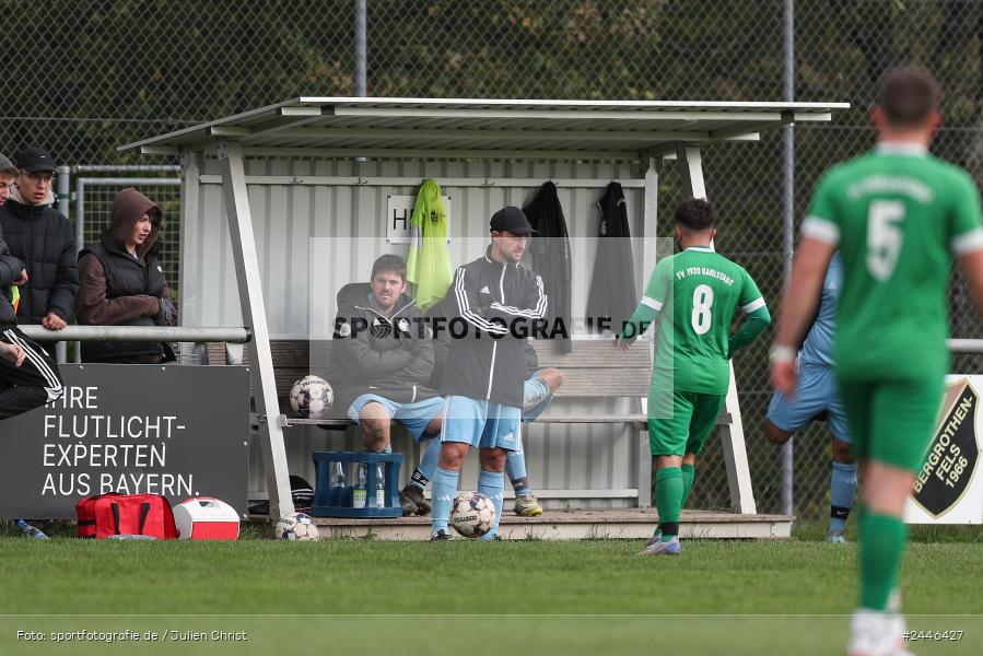 Sportgelände, Bergrothenfels, 13.10.2024, sport, action, Fussball, BFV, 12. Spieltag, A-Klasse Würzburg Gr. 4, FVK, FVBH, FV Karlstadt II, FV Bergrothenfels/Hafenlohr - Bild-ID: 2446427