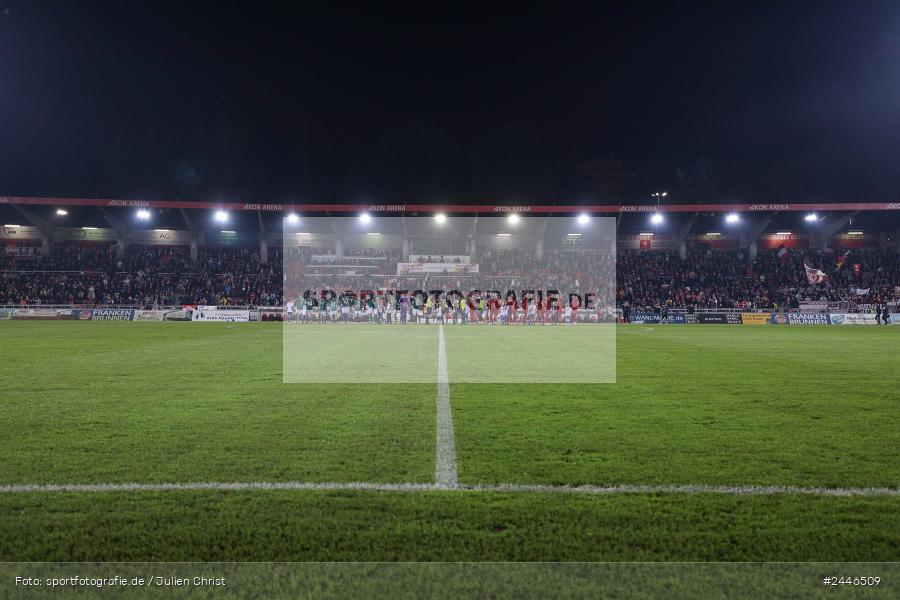 AKON Arena, Würzburg, 18.10.2024, sport, action, Fussball, BFV, 15. Spieltag, Regionalliga Bayern, FCS, FWK, 1. FC Schweinfurt 1905, FC Würzburger Kickers - Bild-ID: 2446509