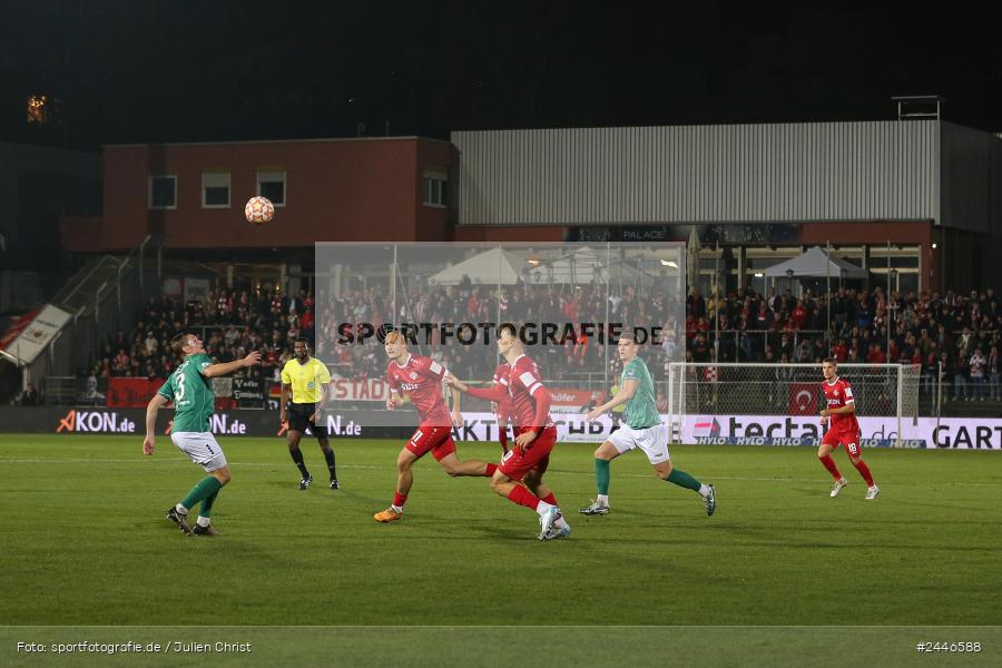 AKON Arena, Würzburg, 18.10.2024, sport, action, Fussball, BFV, 15. Spieltag, Regionalliga Bayern, FCS, FWK, 1. FC Schweinfurt 1905, FC Würzburger Kickers - Bild-ID: 2446588