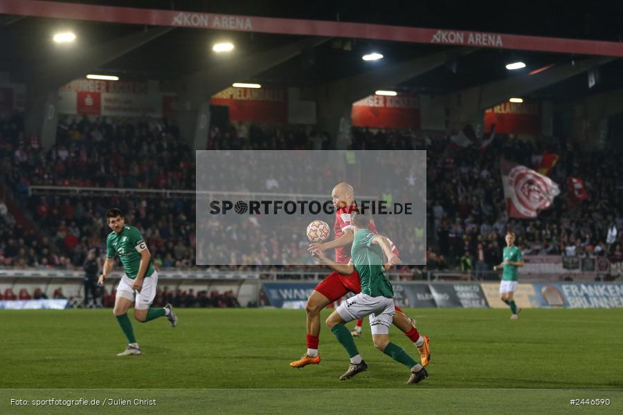 AKON Arena, Würzburg, 18.10.2024, sport, action, Fussball, BFV, 15. Spieltag, Regionalliga Bayern, FCS, FWK, 1. FC Schweinfurt 1905, FC Würzburger Kickers - Bild-ID: 2446590