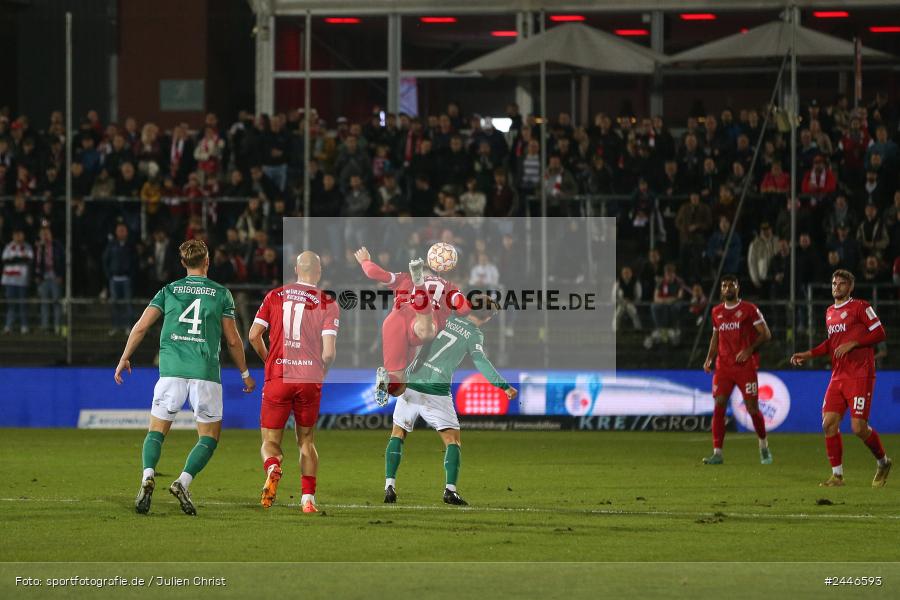 AKON Arena, Würzburg, 18.10.2024, sport, action, Fussball, BFV, 15. Spieltag, Regionalliga Bayern, FCS, FWK, 1. FC Schweinfurt 1905, FC Würzburger Kickers - Bild-ID: 2446593