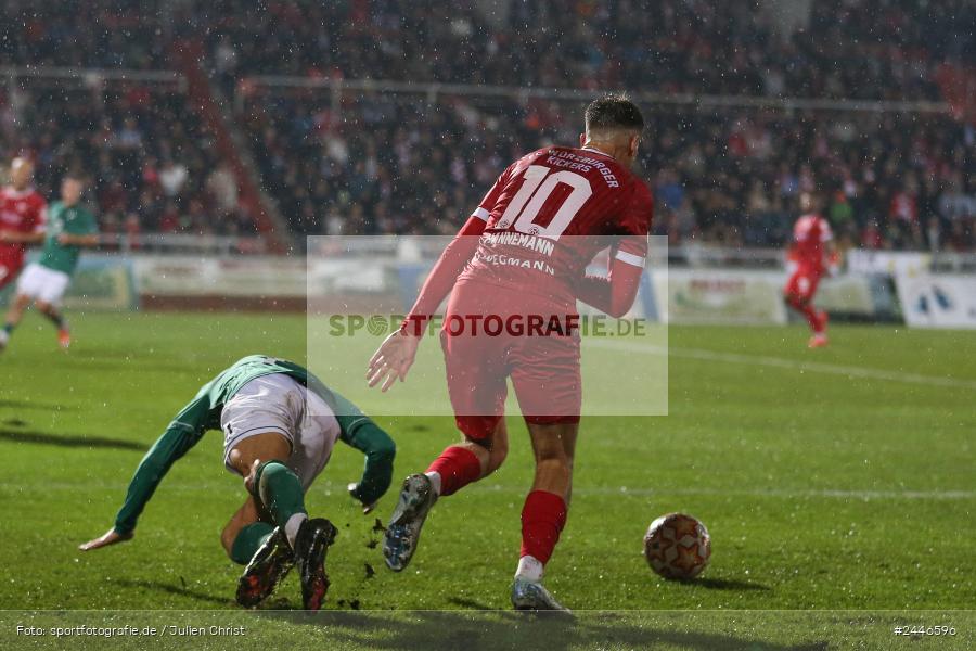 AKON Arena, Würzburg, 18.10.2024, sport, action, Fussball, BFV, 15. Spieltag, Regionalliga Bayern, FCS, FWK, 1. FC Schweinfurt 1905, FC Würzburger Kickers - Bild-ID: 2446596