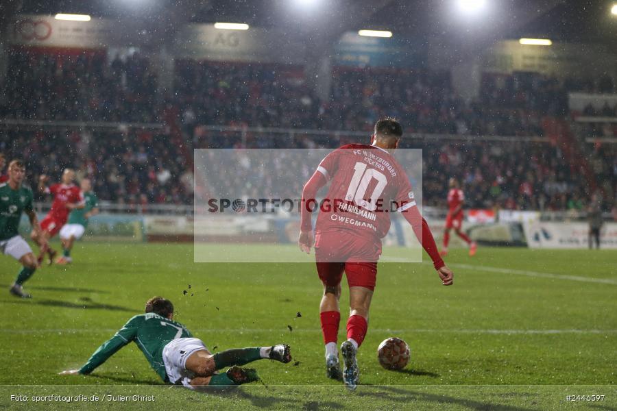 AKON Arena, Würzburg, 18.10.2024, sport, action, Fussball, BFV, 15. Spieltag, Regionalliga Bayern, FCS, FWK, 1. FC Schweinfurt 1905, FC Würzburger Kickers - Bild-ID: 2446597