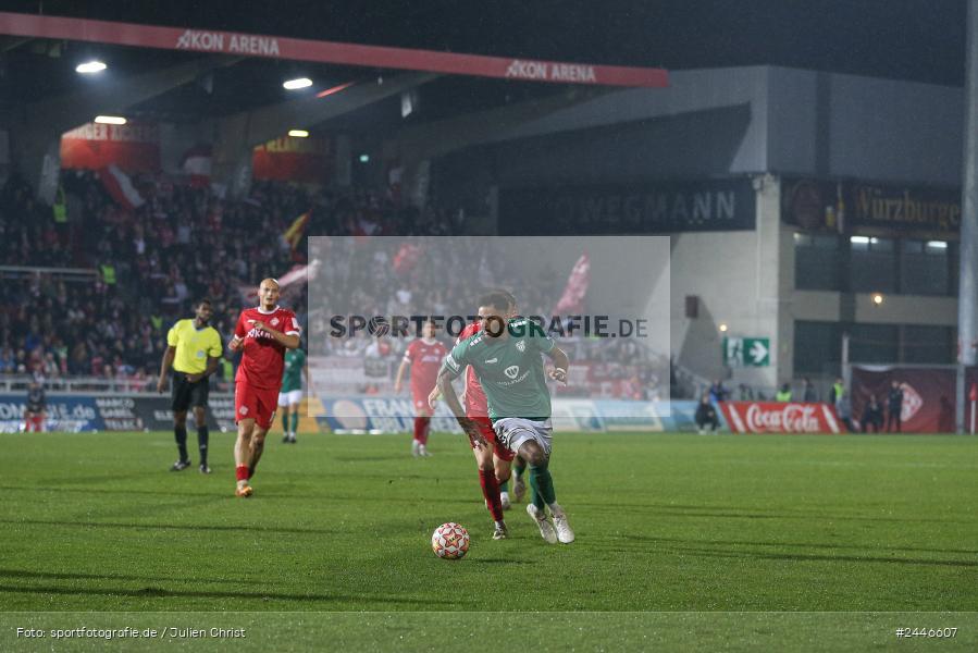 AKON Arena, Würzburg, 18.10.2024, sport, action, Fussball, BFV, 15. Spieltag, Regionalliga Bayern, FCS, FWK, 1. FC Schweinfurt 1905, FC Würzburger Kickers - Bild-ID: 2446607