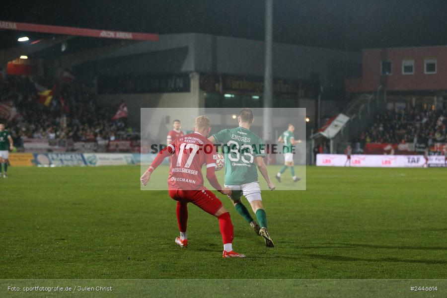 AKON Arena, Würzburg, 18.10.2024, sport, action, Fussball, BFV, 15. Spieltag, Regionalliga Bayern, FCS, FWK, 1. FC Schweinfurt 1905, FC Würzburger Kickers - Bild-ID: 2446614