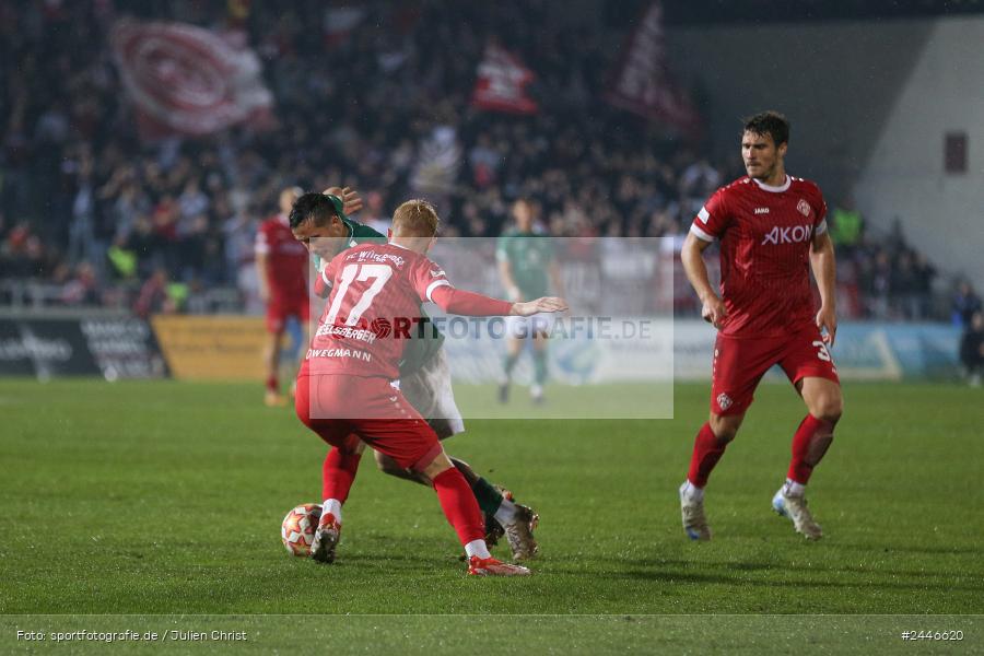 AKON Arena, Würzburg, 18.10.2024, sport, action, Fussball, BFV, 15. Spieltag, Regionalliga Bayern, FCS, FWK, 1. FC Schweinfurt 1905, FC Würzburger Kickers - Bild-ID: 2446620