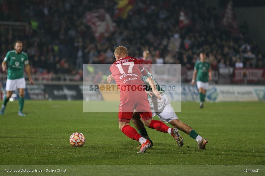 AKON Arena, Würzburg, 18.10.2024, sport, action, Fussball, BFV, 15. Spieltag, Regionalliga Bayern, FCS, FWK, 1. FC Schweinfurt 1905, FC Würzburger Kickers - Bild-ID: 2446621