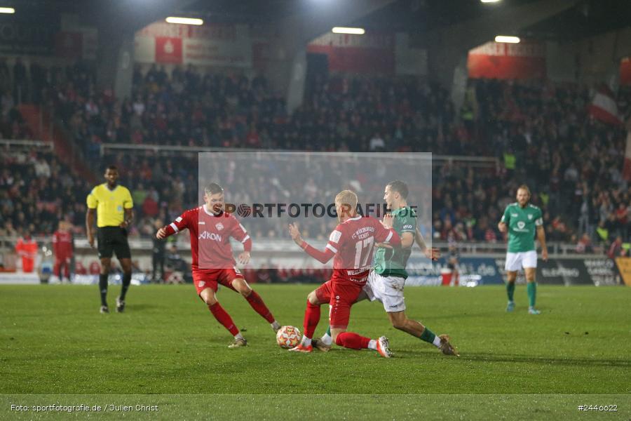 AKON Arena, Würzburg, 18.10.2024, sport, action, Fussball, BFV, 15. Spieltag, Regionalliga Bayern, FCS, FWK, 1. FC Schweinfurt 1905, FC Würzburger Kickers - Bild-ID: 2446622
