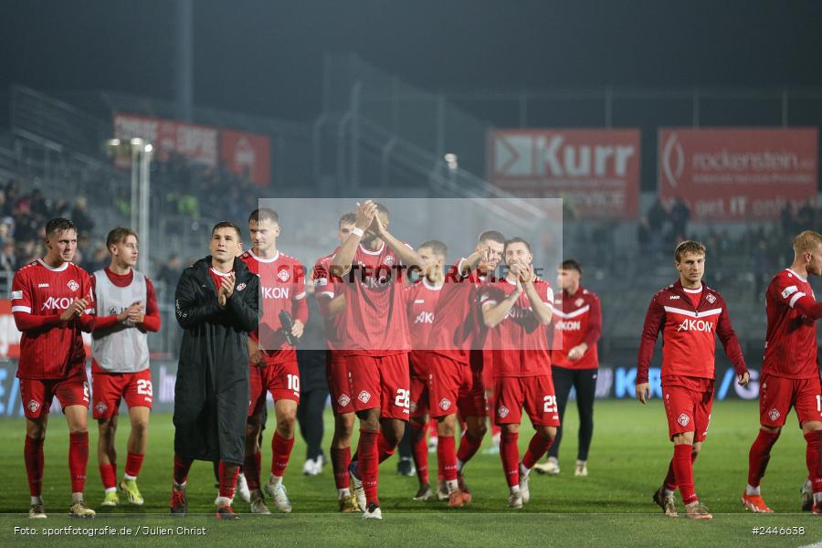 AKON Arena, Würzburg, 18.10.2024, sport, action, Fussball, BFV, 15. Spieltag, Regionalliga Bayern, FCS, FWK, 1. FC Schweinfurt 1905, FC Würzburger Kickers - Bild-ID: 2446638