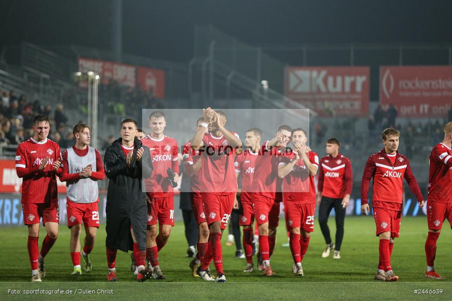 AKON Arena, Würzburg, 18.10.2024, sport, action, Fussball, BFV, 15. Spieltag, Regionalliga Bayern, FCS, FWK, 1. FC Schweinfurt 1905, FC Würzburger Kickers - Bild-ID: 2446639