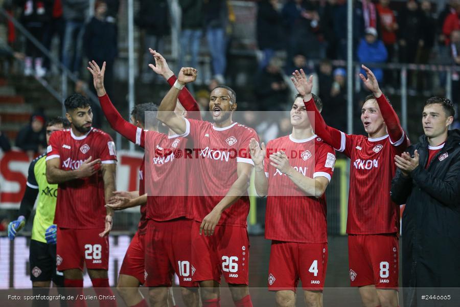 AKON Arena, Würzburg, 18.10.2024, sport, action, Fussball, BFV, 15. Spieltag, Regionalliga Bayern, FCS, FWK, 1. FC Schweinfurt 1905, FC Würzburger Kickers - Bild-ID: 2446665
