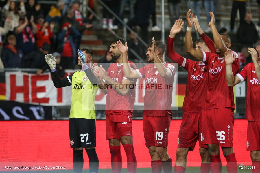 AKON Arena, Würzburg, 18.10.2024, sport, action, Fussball, BFV, 15. Spieltag, Regionalliga Bayern, FCS, FWK, 1. FC Schweinfurt 1905, FC Würzburger Kickers - Bild-ID: 2446681