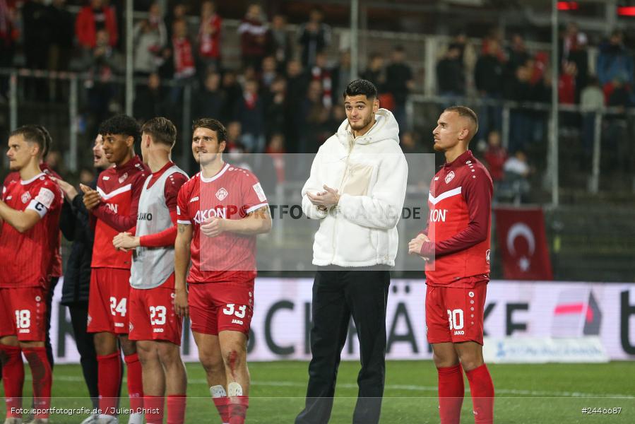 AKON Arena, Würzburg, 18.10.2024, sport, action, Fussball, BFV, 15. Spieltag, Regionalliga Bayern, FCS, FWK, 1. FC Schweinfurt 1905, FC Würzburger Kickers - Bild-ID: 2446687