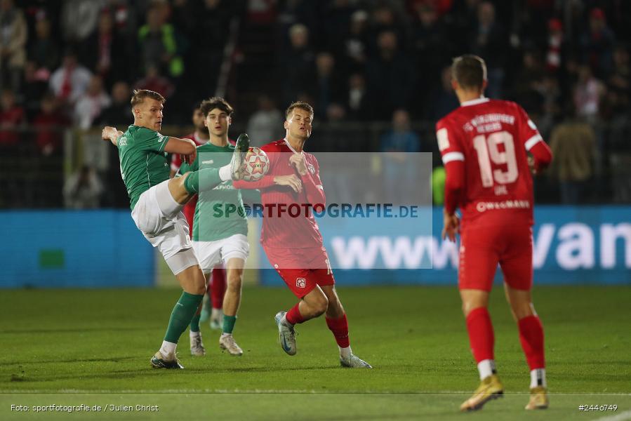 AKON Arena, Würzburg, 18.10.2024, sport, action, Fussball, BFV, 15. Spieltag, Regionalliga Bayern, FCS, FWK, 1. FC Schweinfurt 1905, FC Würzburger Kickers - Bild-ID: 2446749