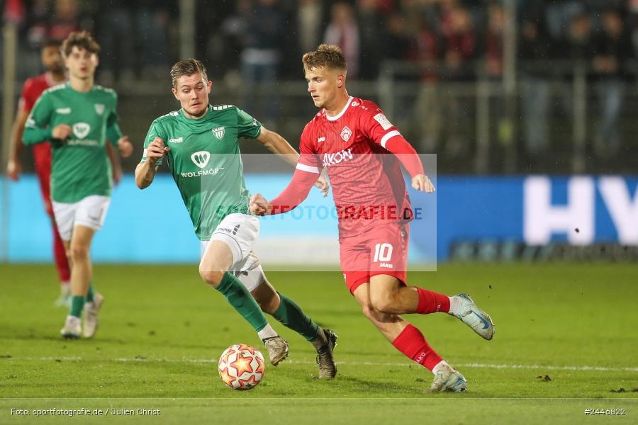 AKON Arena, Würzburg, 18.10.2024, sport, action, Fussball, BFV, 15. Spieltag, Regionalliga Bayern, FCS, FWK, 1. FC Schweinfurt 1905, FC Würzburger Kickers - Bild-ID: 2446822