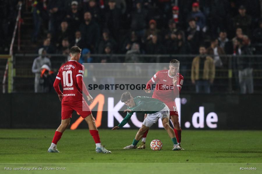 AKON Arena, Würzburg, 18.10.2024, sport, action, Fussball, BFV, 15. Spieltag, Regionalliga Bayern, FCS, FWK, 1. FC Schweinfurt 1905, FC Würzburger Kickers - Bild-ID: 2446846