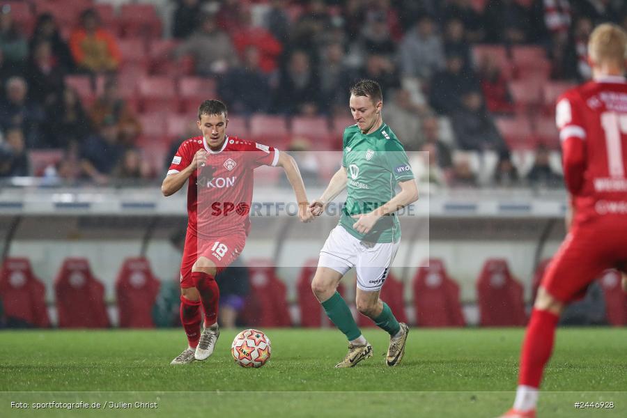 AKON Arena, Würzburg, 18.10.2024, sport, action, Fussball, BFV, 15. Spieltag, Regionalliga Bayern, FCS, FWK, 1. FC Schweinfurt 1905, FC Würzburger Kickers - Bild-ID: 2446928