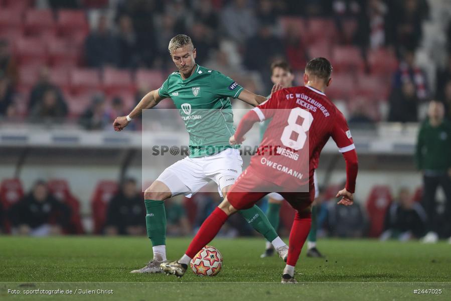 AKON Arena, Würzburg, 18.10.2024, sport, action, Fussball, BFV, 15. Spieltag, Regionalliga Bayern, FCS, FWK, 1. FC Schweinfurt 1905, FC Würzburger Kickers - Bild-ID: 2447025