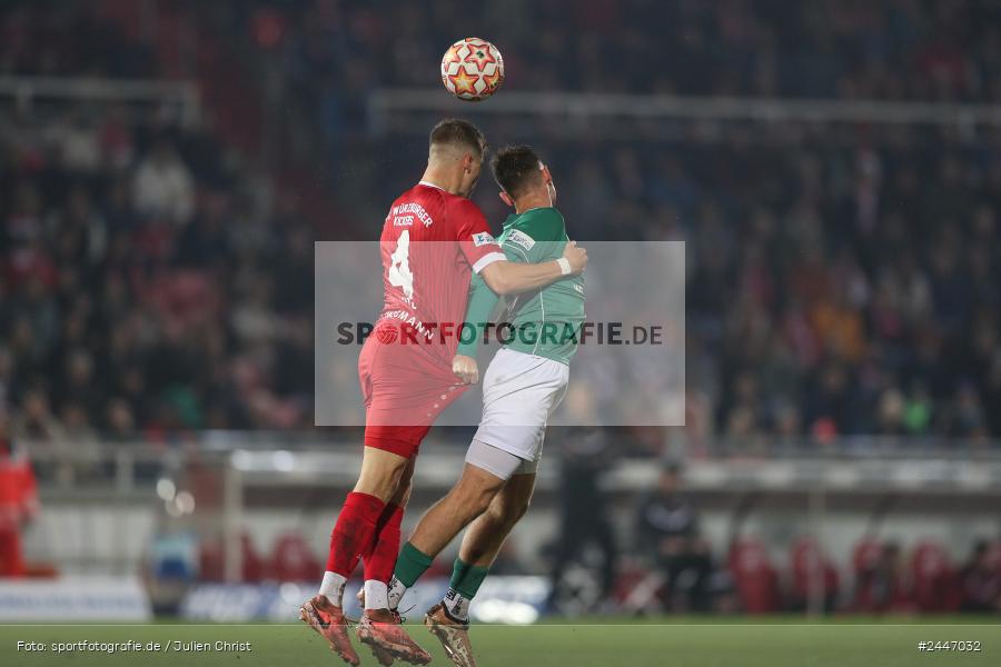 AKON Arena, Würzburg, 18.10.2024, sport, action, Fussball, BFV, 15. Spieltag, Regionalliga Bayern, FCS, FWK, 1. FC Schweinfurt 1905, FC Würzburger Kickers - Bild-ID: 2447032