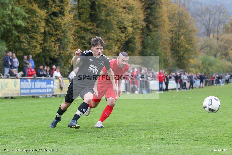 Sportgelände, Gemünden am Main, 20.10.2024, sport, action, Fussball, BFV, 15. Spieltag, Kreisliga Würzburg Gr. 2, FVH, FVGS, FV 05 Helmstadt, FV Gemünden/Seifriedsburg - Bild-ID: 2447101