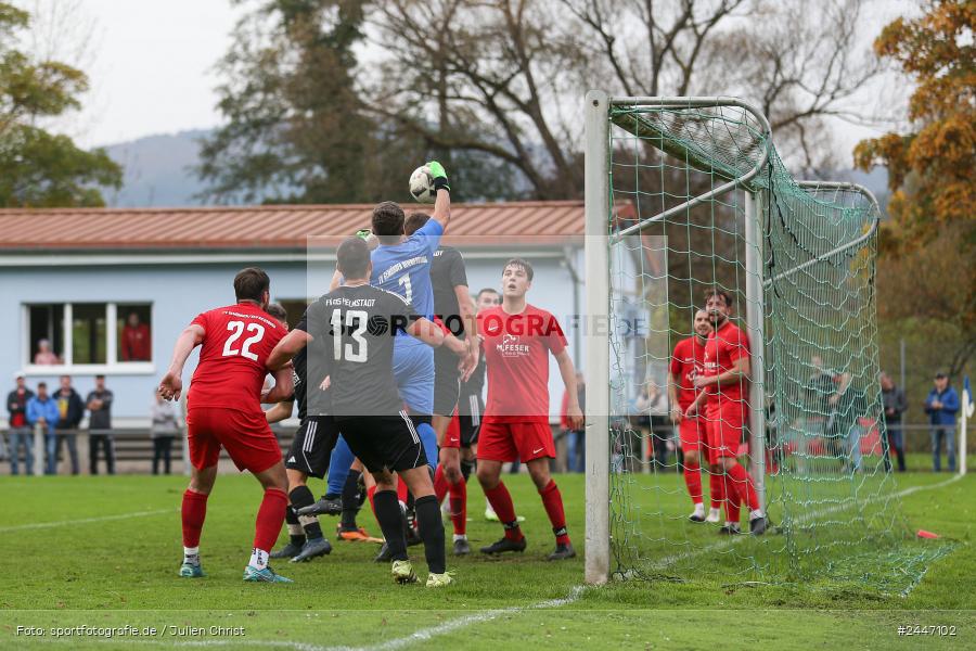Sportgelände, Gemünden am Main, 20.10.2024, sport, action, Fussball, BFV, 15. Spieltag, Kreisliga Würzburg Gr. 2, FVH, FVGS, FV 05 Helmstadt, FV Gemünden/Seifriedsburg - Bild-ID: 2447102