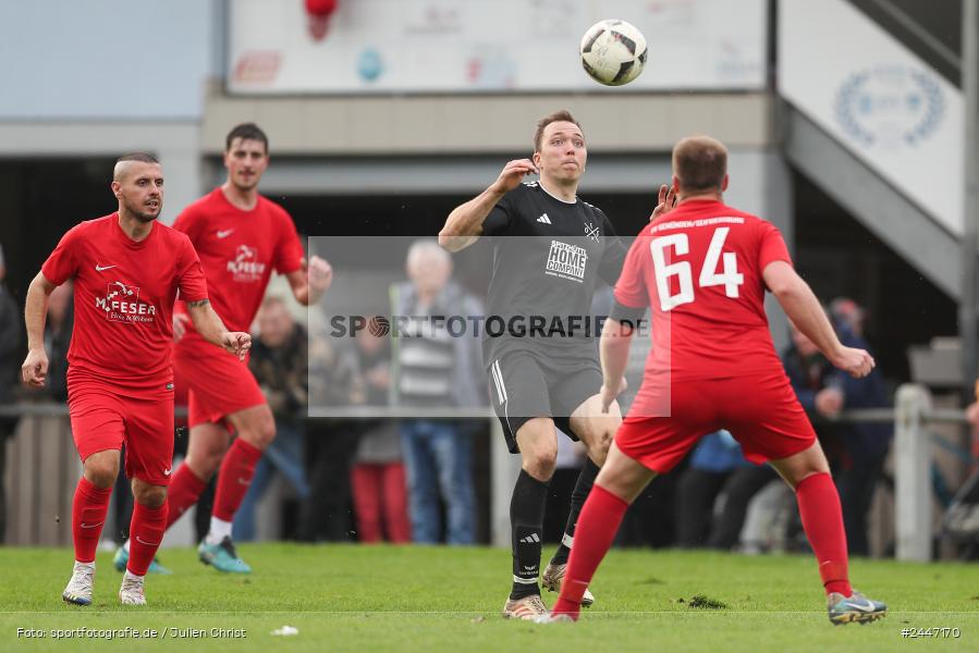 Sportgelände, Gemünden am Main, 20.10.2024, sport, action, Fussball, BFV, 15. Spieltag, Kreisliga Würzburg Gr. 2, FVH, FVGS, FV 05 Helmstadt, FV Gemünden/Seifriedsburg - Bild-ID: 2447170