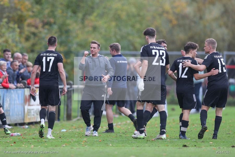 Sportgelände, Gemünden am Main, 20.10.2024, sport, action, Fussball, BFV, 15. Spieltag, Kreisliga Würzburg Gr. 2, FVH, FVGS, FV 05 Helmstadt, FV Gemünden/Seifriedsburg - Bild-ID: 2447251