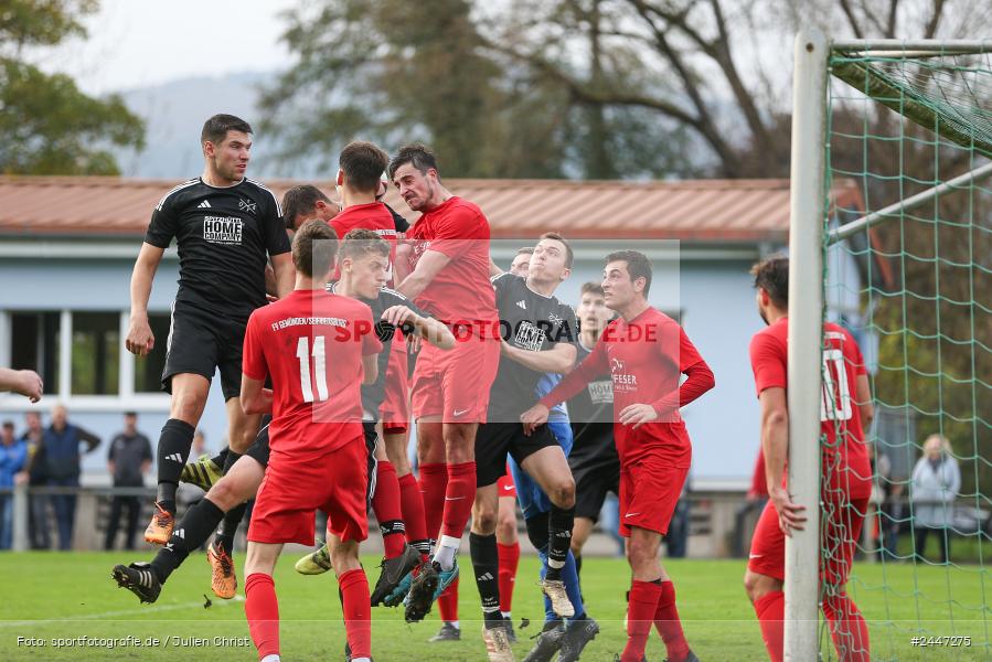 Sportgelände, Gemünden am Main, 20.10.2024, sport, action, Fussball, BFV, 15. Spieltag, Kreisliga Würzburg Gr. 2, FVH, FVGS, FV 05 Helmstadt, FV Gemünden/Seifriedsburg - Bild-ID: 2447275