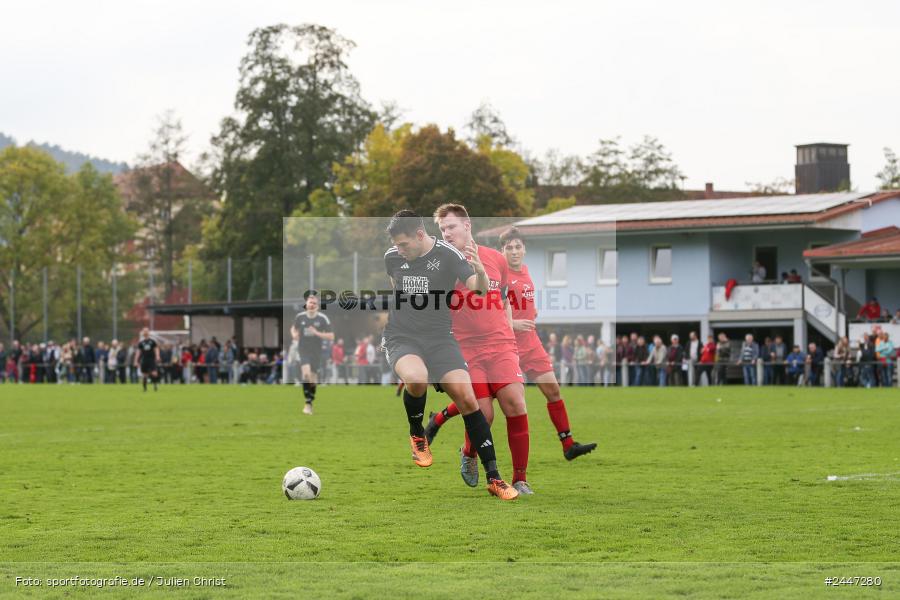 Sportgelände, Gemünden am Main, 20.10.2024, sport, action, Fussball, BFV, 15. Spieltag, Kreisliga Würzburg Gr. 2, FVH, FVGS, FV 05 Helmstadt, FV Gemünden/Seifriedsburg - Bild-ID: 2447280