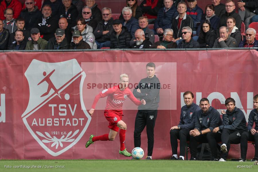 NGN-Arena, Aubstadt, 19.10.2024, sport, action, Fussball, BFV, 15. Spieltag, Regionalliga Bayern, HAN, AUB, SpVgg Hankofen-Hailing, TSV Aubstadt - Bild-ID: 2447667 NGN-Arena, Aubstadt, 19.10.2024, sport, action, Fussball, BFV, 15. Spieltag, Regionalliga Bayern, HAN, AUB, SpVgg Hankofen-Hailing, TSV Aubstadt - Bild-ID: 2447667