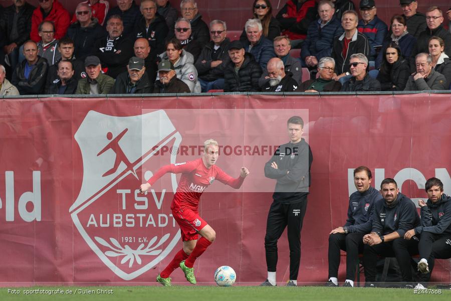 NGN-Arena, Aubstadt, 19.10.2024, sport, action, Fussball, BFV, 15. Spieltag, Regionalliga Bayern, HAN, AUB, SpVgg Hankofen-Hailing, TSV Aubstadt - Bild-ID: 2447668 NGN-Arena, Aubstadt, 19.10.2024, sport, action, Fussball, BFV, 15. Spieltag, Regionalliga Bayern, HAN, AUB, SpVgg Hankofen-Hailing, TSV Aubstadt - Bild-ID: 2447668