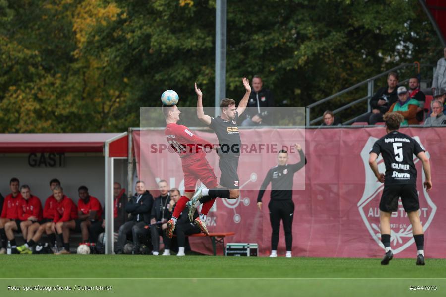 NGN-Arena, Aubstadt, 19.10.2024, sport, action, Fussball, BFV, 15. Spieltag, Regionalliga Bayern, HAN, AUB, SpVgg Hankofen-Hailing, TSV Aubstadt - Bild-ID: 2447670 NGN-Arena, Aubstadt, 19.10.2024, sport, action, Fussball, BFV, 15. Spieltag, Regionalliga Bayern, HAN, AUB, SpVgg Hankofen-Hailing, TSV Aubstadt - Bild-ID: 2447670