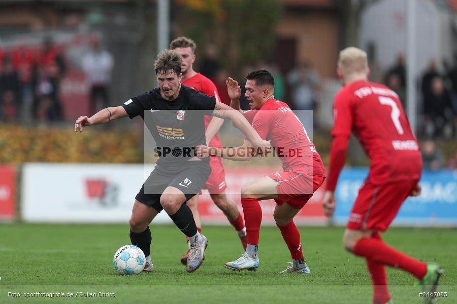 NGN-Arena, Aubstadt, 19.10.2024, sport, action, Fussball, BFV, 15. Spieltag, Regionalliga Bayern, HAN, AUB, SpVgg Hankofen-Hailing, TSV Aubstadt - Bild-ID: 2447833