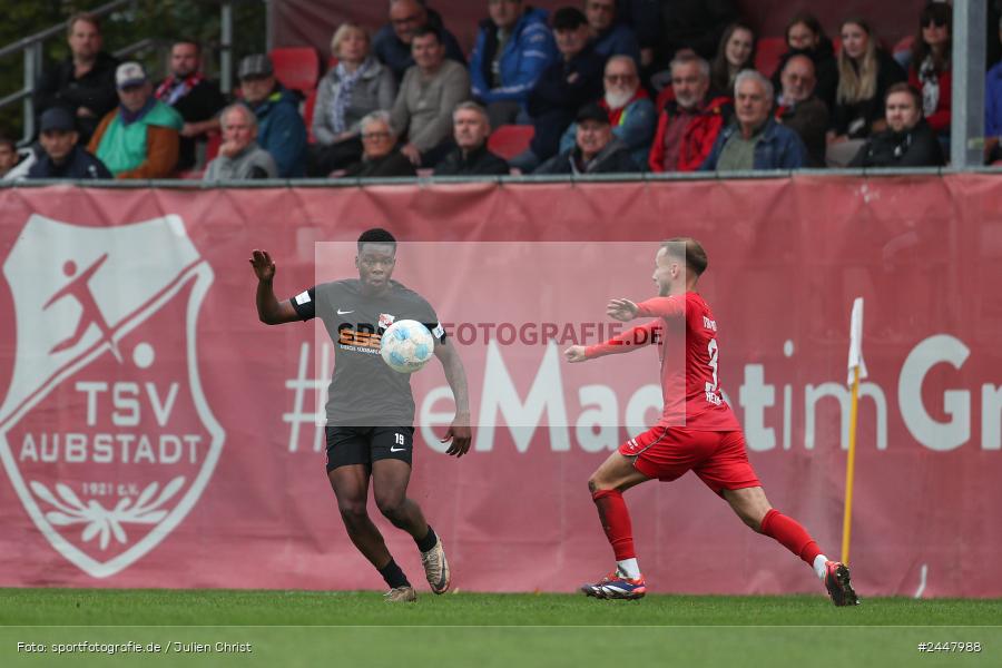 NGN-Arena, Aubstadt, 19.10.2024, sport, action, Fussball, BFV, 15. Spieltag, Regionalliga Bayern, HAN, AUB, SpVgg Hankofen-Hailing, TSV Aubstadt - Bild-ID: 2447988
