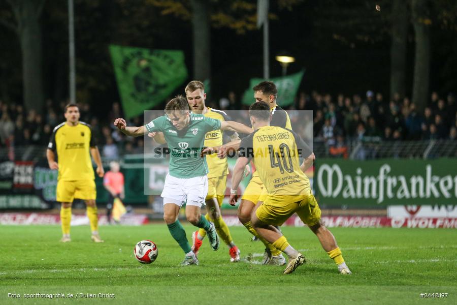 Sachs-Stadion, Schweinfurt, 22.10.2024, sport, action, Fussball, BFV, 16. Spieltag, Regionalliga Bayern, DJK, FCS, DJK Vilzing, 1. FC Schweinfurt 1905 - Bild-ID: 2448197
