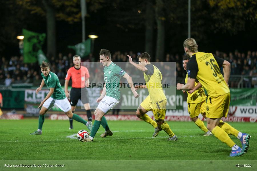 Sachs-Stadion, Schweinfurt, 22.10.2024, sport, action, Fussball, BFV, 16. Spieltag, Regionalliga Bayern, DJK, FCS, DJK Vilzing, 1. FC Schweinfurt 1905 - Bild-ID: 2448226