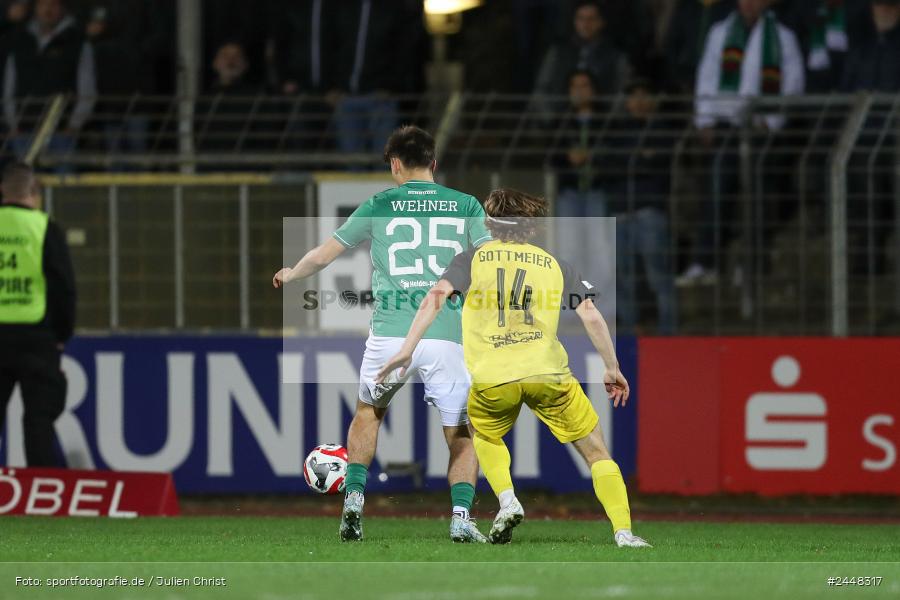 Sachs-Stadion, Schweinfurt, 22.10.2024, sport, action, Fussball, BFV, 16. Spieltag, Regionalliga Bayern, DJK, FCS, DJK Vilzing, 1. FC Schweinfurt 1905 - Bild-ID: 2448317