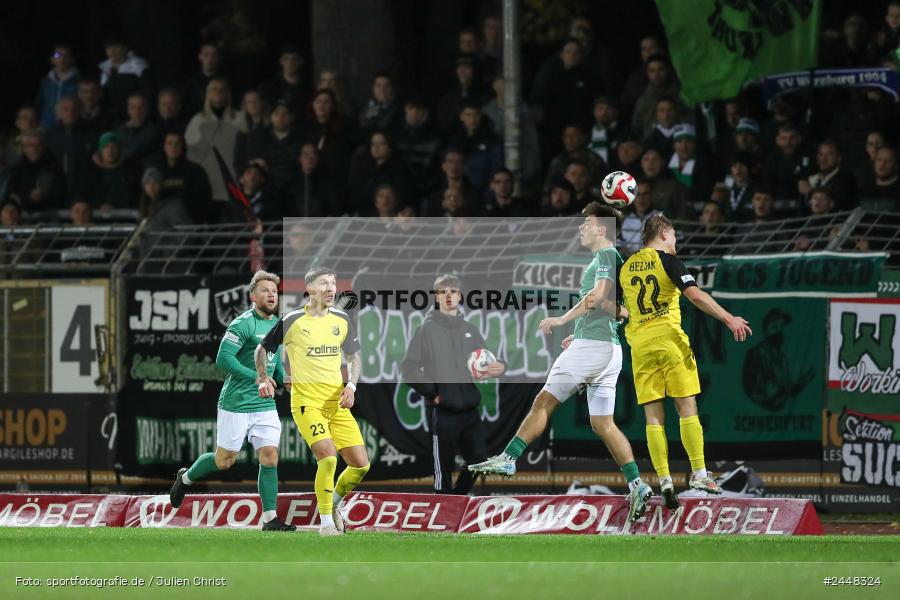 Sachs-Stadion, Schweinfurt, 22.10.2024, sport, action, Fussball, BFV, 16. Spieltag, Regionalliga Bayern, DJK, FCS, DJK Vilzing, 1. FC Schweinfurt 1905 - Bild-ID: 2448324