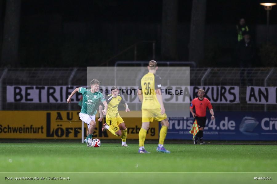 Sachs-Stadion, Schweinfurt, 22.10.2024, sport, action, Fussball, BFV, 16. Spieltag, Regionalliga Bayern, DJK, FCS, DJK Vilzing, 1. FC Schweinfurt 1905 - Bild-ID: 2448326