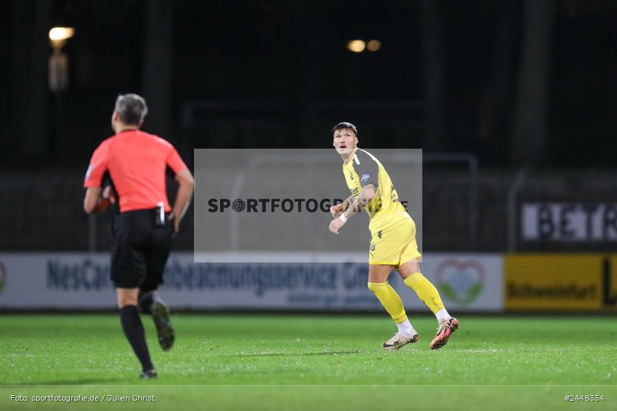 Sachs-Stadion, Schweinfurt, 22.10.2024, sport, action, Fussball, BFV, 16. Spieltag, Regionalliga Bayern, DJK, FCS, DJK Vilzing, 1. FC Schweinfurt 1905 - Bild-ID: 2448334 Sachs-Stadion, Schweinfurt, 22.10.2024, sport, action, Fussball, BFV, 16. Spieltag, Regionalliga Bayern, DJK, FCS, DJK Vilzing, 1. FC Schweinfurt 1905 - Bild-ID: 2448334