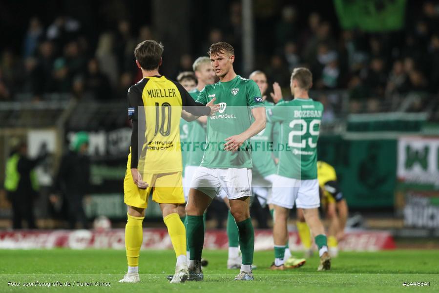 Sachs-Stadion, Schweinfurt, 22.10.2024, sport, action, Fussball, BFV, 16. Spieltag, Regionalliga Bayern, DJK, FCS, DJK Vilzing, 1. FC Schweinfurt 1905 - Bild-ID: 2448341